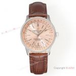 Swiss Copy Breitling Navitimer Automatic Copper Dial Brown Leather Strap